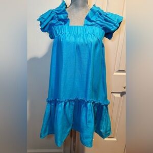 Inclan Tangley ruffle sleeve dress